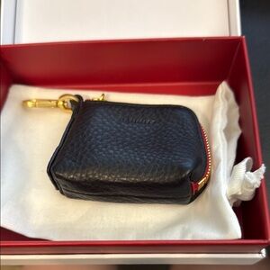 Hammitt Black Leather Mini Bag with Gold Accents